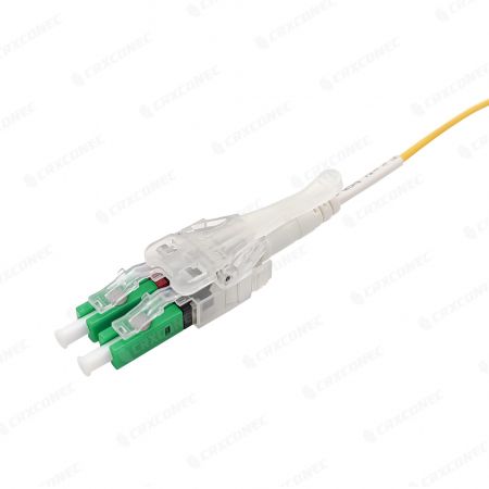 Exchange Polarity HD SM APC LC to LC Fiber Patch Cord In 3 Sec - For high-density applications using Long Latch Extractor SM APC LC Fiber Cord